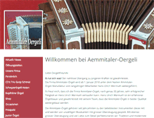 Tablet Screenshot of aemmitaler-oergeli.ch